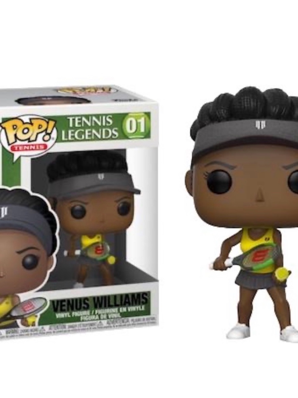 pop Tennis Vinyl Figure - Yellow and Gray Outfit